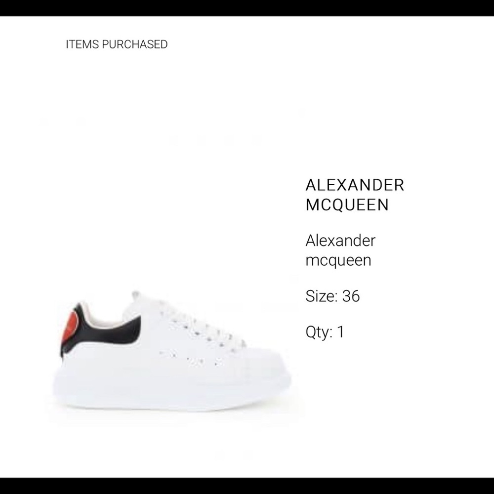 Brand new Alexander McQueen sneakers